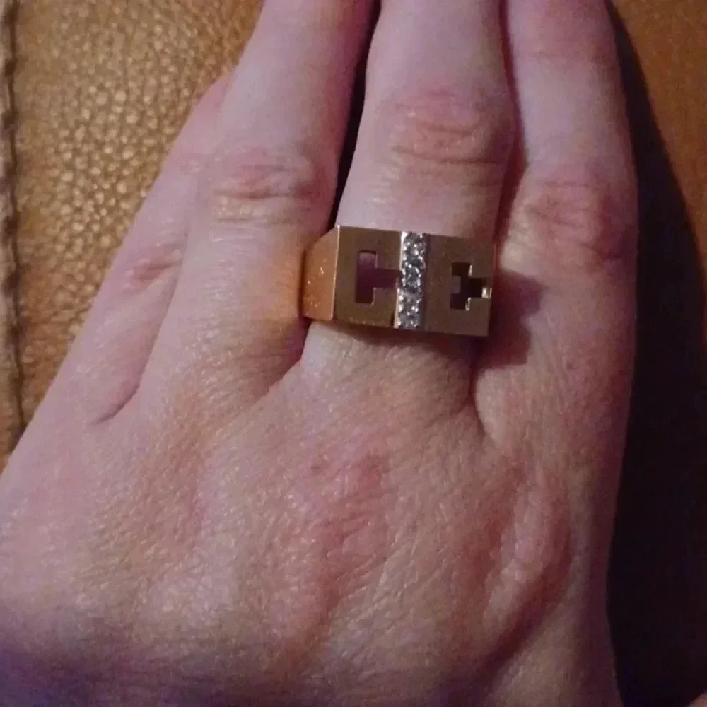 Gold plated men's ring